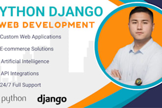 develop python django flask web application dynamic python apps and scripts