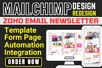 setup mailchimp email newsletter automation zoho email template form design