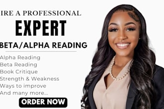 alpha read, beta read, literary fiction book, non fiction, with full report