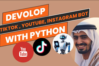 develop automated instagram, twitch, tiktok, youtube livestreaming bot