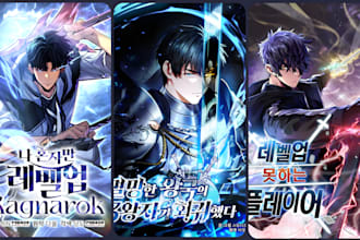 draw shonen anime webtoon manga manhwa light novel wattpad comic cover art