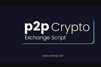 build p2p crypto dex exchange website and trading platform with wallet app