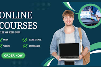 help you in taking elearning online course and its test to get you a certificate