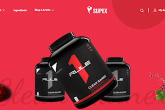 build nutraceutical website, peptide, sarms, nootropic store, supplement website