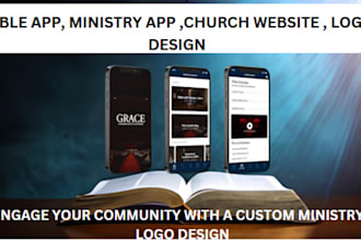 develop church app ministry app bible app church logo design and church website