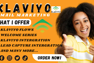 set up klaviyo email marketing campaign, email flows, email automation