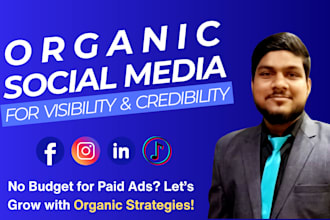 be your organic social media manager to grow your brand visibility