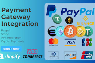 integrate applepay stripe paypal authroize net crypto klarna wordpress payment