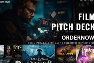 do film pitch deck presentation investor pitch deck screenplay demography movie
