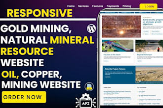 design gold mining natural mineral resources refinery website gold minning