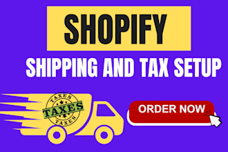 setup shopify shipping and tax store audit to fix shopify shipping