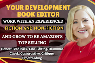provide developmental editing and editorial assessment of your fiction book