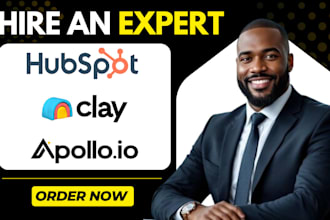 setup clay, clay com, hubspot crm, apollo io, husbpot automation zapier
