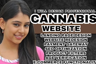 cannabis website cdb website weed website hemp website ecommerce store
