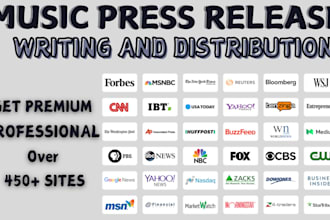 do music press release writing and distribution public relations PR