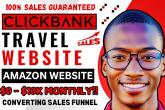 boost travel affiliate website sales funnel clickbank promotion amazon website