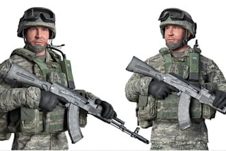 3d game character 3d modelling in blender for unity unreal engine game