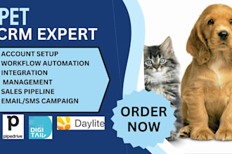 setup pipedrive digitail daylite petdesk hippo manager pawfinity moego pet crm