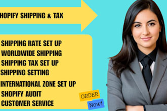 do shopify shipping and tax setting up