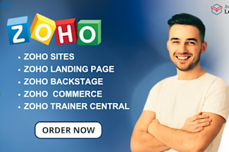 zoho sites, zoho commerce, zoho landing page, zoho trainer central, backstage