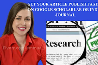 write and publish research article in google scholar high index journal