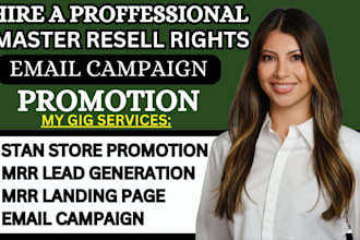 use email marketing campaigns and sales funnels to market master resell course
