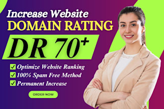 increase ahrefs DR 70 plus