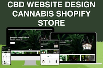 design cbd website cbd shopify cannabis store marijuana vape shopify store