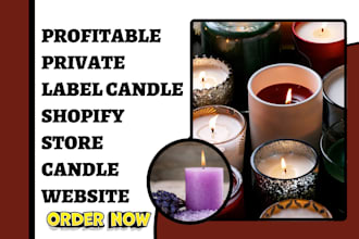 create profitable candle store candle website private label candle store