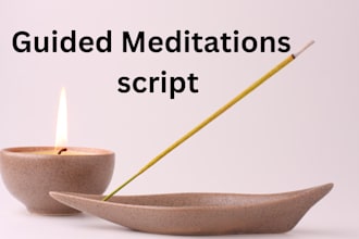create professional meditation scripts for youtube, coaches, apps