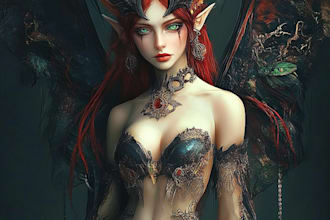 create images for characters in horror and dark fantasy