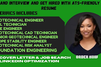 write geotechnical resume, foundation design, site investigation, soil mechanics