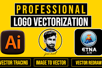 do manual logo redraw, recreate, and vector tracing in adobe illustrator