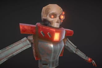 model rig animate retro 3d low poly character in n64 ps1 ps2 y3k psx style