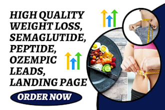 generate weight loss leads fitness leads semaglutide landing page website