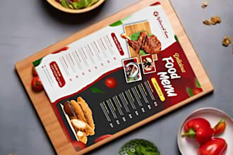 restaurant menu design, food menu design, digital menu, food flyer, bar cafe