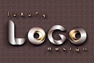 do stunning 3d metallic chrome masterpiece logo design