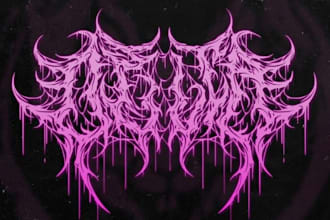 design your black, slamming, brutal, death metal logo