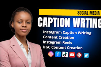 do social media captions, instagram caption writing content creation copywriting
