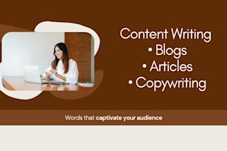 write unique and engaging stories for blogs ,websites and brands