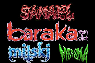 do black, slam, or death metal logo for your band