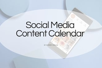 create a content calendar with captions and hashtags
