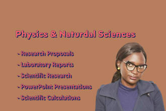 provide expert research and reports in physics, biology, and chemistry