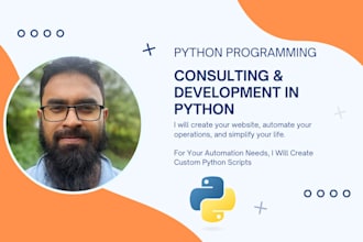 develop custom python scripts and automate tasks efficiently