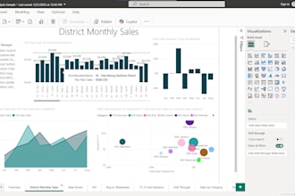 create interactive dashboards in excel, power bi, and python for data analysis