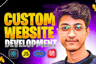 do custom website development as full stack developer frontend backend developer