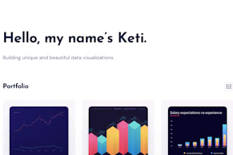 provide consultation in developing d3 js visualizations