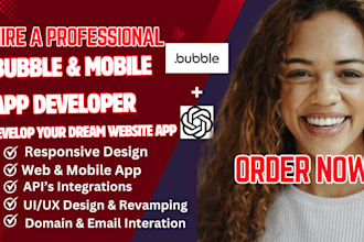 build bubble app bubble website bubble io mvp bubble developer mobile app domain