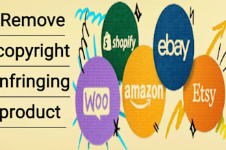 remove copyright infringing content from shopify etsy ebay walmart under dmca