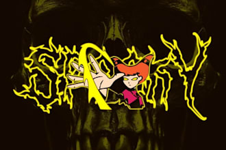 do slamming, brutal, death metal logo design for you